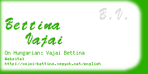 bettina vajai business card